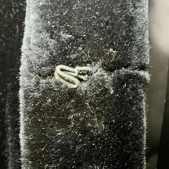 Vintage Womens Coat 13-14 Glenoit Intrigue Black Faux Fur Union Made in USA. - Picture 5 of 14